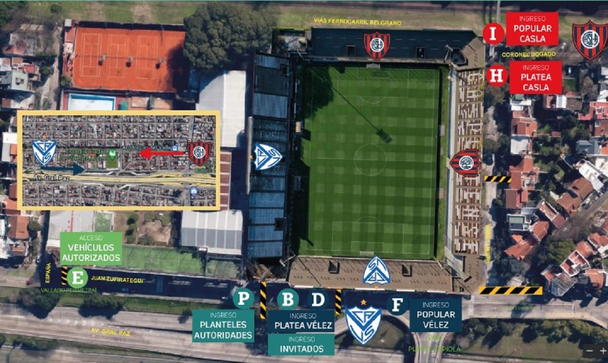 accesos final copa proyección