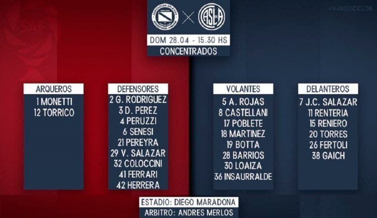 concentrados ante argentinos