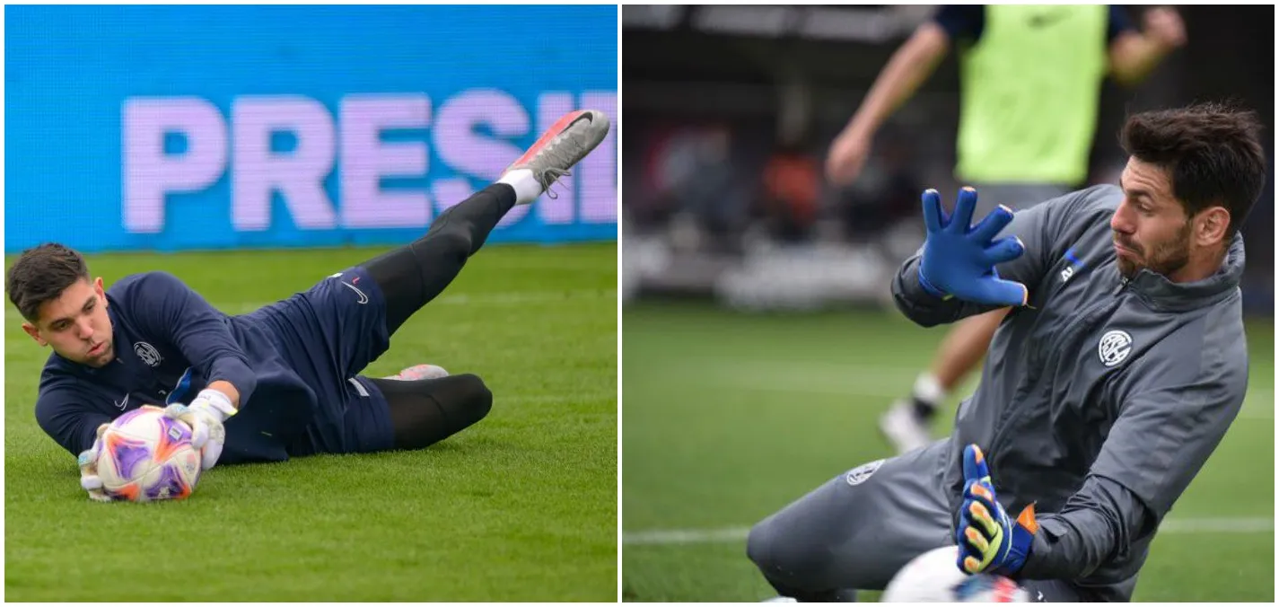 Augusto Batalla y Facundo Altamirano, arqueros de San Lorenzo