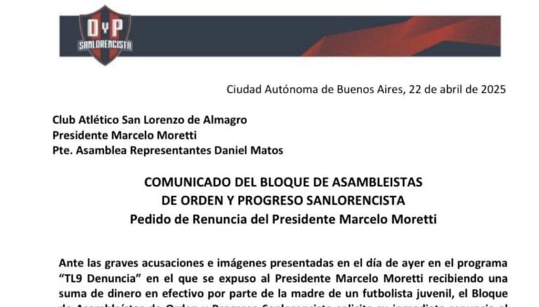 orden y progreso sanlorencista