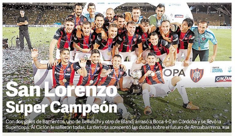san lorenzo super campeón
