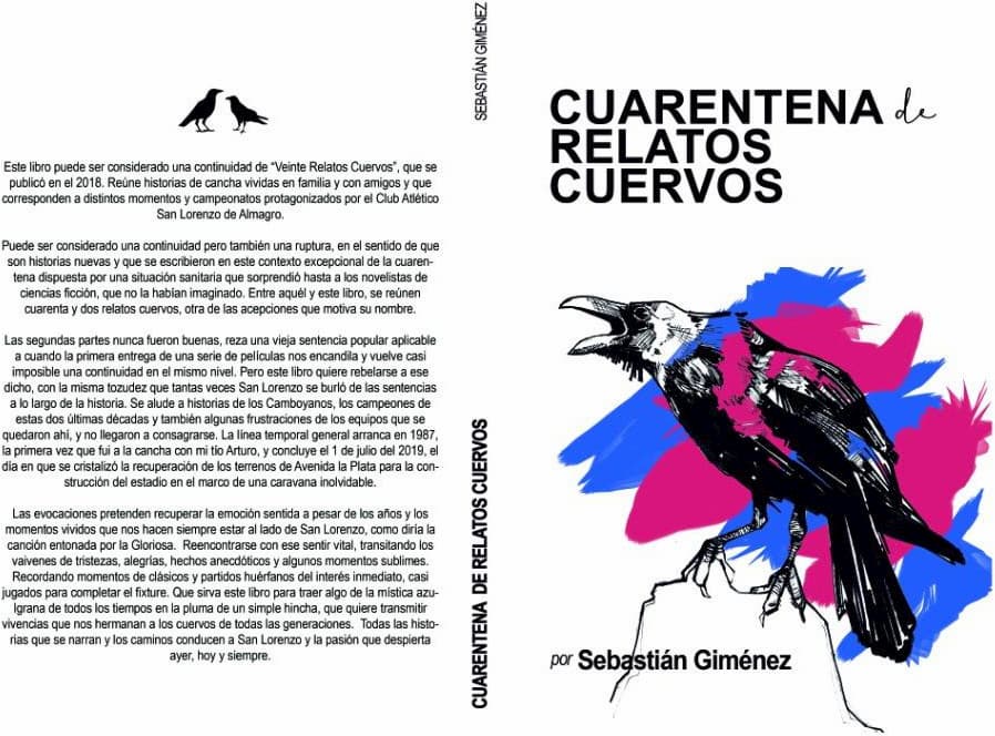 Libro de Sebastián Giménez Cuarentena de Relatos Cuervos